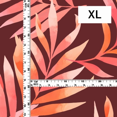 Hula Fabric / Hawaiian Leaf / JKH-620-BROR