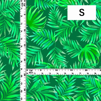 Hula Fabric / Hawaiian Leaf / JKH-620-GR