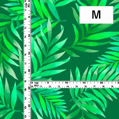 Hula Fabric / Hawaiian Leaf / JKH-620-GR