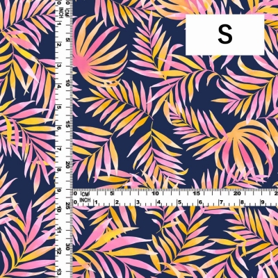 Hula Fabric / Hawaiian Leaf / JKH-620-NVPI