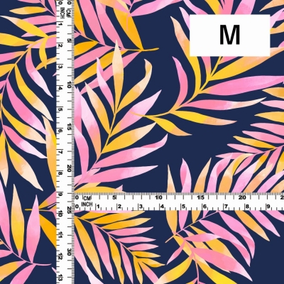 Hula Fabric / Hawaiian Leaf / JKH-620-NVPI