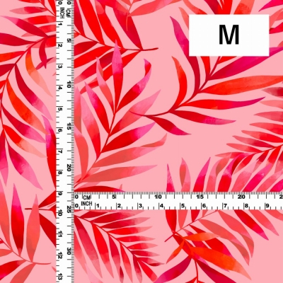 Hula Fabric / Hawaiian Leaf / JKH-620-RD
