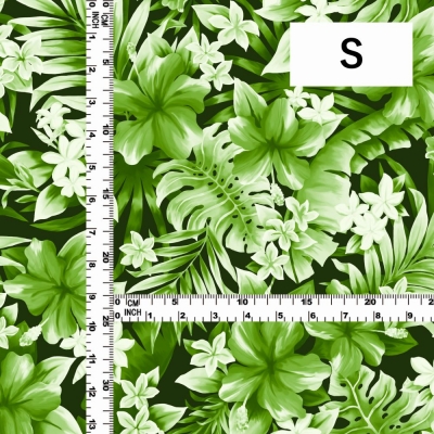 Hula Fabric / Hibiscus / JKH-622-GR