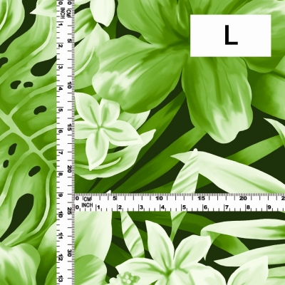 Hula Fabric / Hibiscus / JKH-622-GR