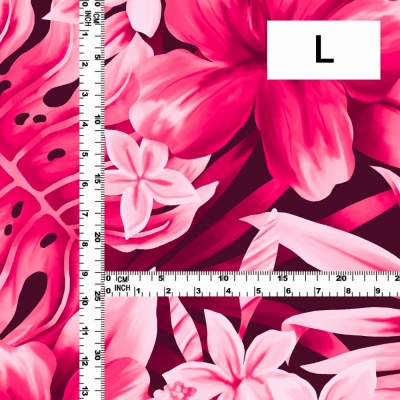 Hula Fabric / Hibiscus / JKH-622-RD
