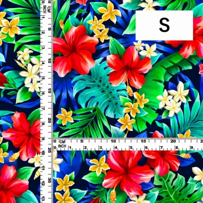 Hula Fabric / Hibiscus / JKH-622-RDBL