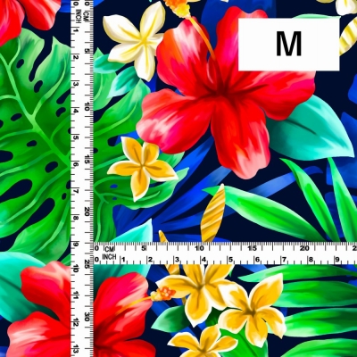 Hula Fabric / Hibiscus / JKH-622-RDBL