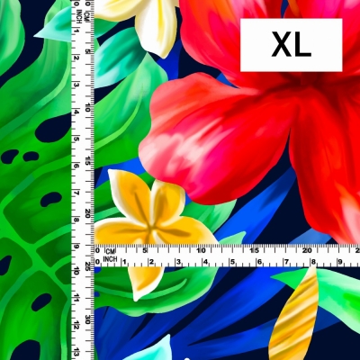 Hula Fabric / Hibiscus / JKH-622-RDBL