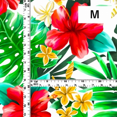 Hula Fabric / Hibiscus / JKH-622-RDWH