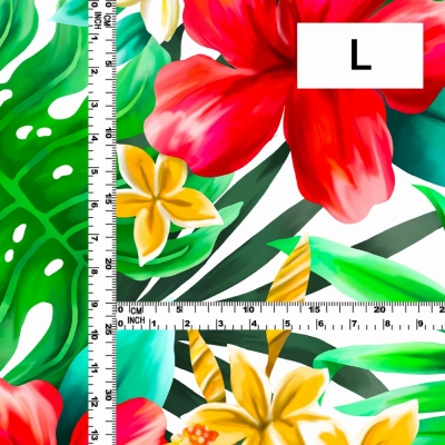 Hula Fabric / Hibiscus / JKH-622-RDWH