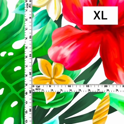 Hula Fabric / Hibiscus / JKH-622-RDWH
