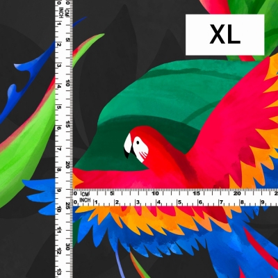 Hula Fabric / Tropical Bird / JKH-632-BK
