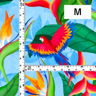 Hula Fabric / Tropical Bird / JKH-632-BL