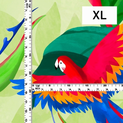 Hula Fabric / Tropical Bird / JKH-632-GR