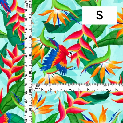Hula Fabric / Tropical Bird / JKH-632-LBL