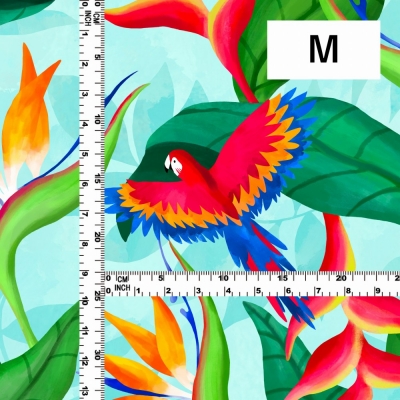 Hula Fabric / Tropical Bird / JKH-632-LBL