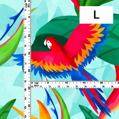 Hula Fabric / Tropical Bird / JKH-632-LBL
