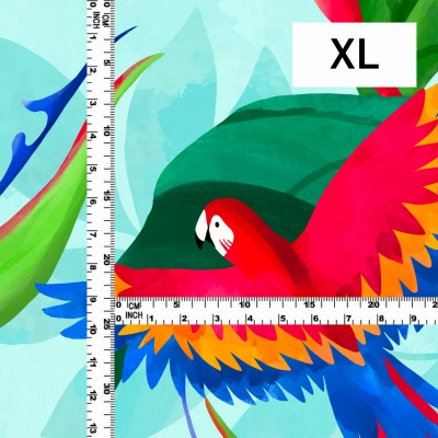 Hula Fabric / Tropical Bird / JKH-632-LBL