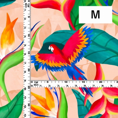 Hula Fabric / Tropical Bird / JKH-632-OR