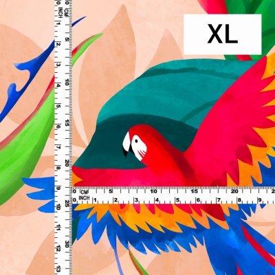 Hula Fabric / Tropical Bird / JKH-632-OR