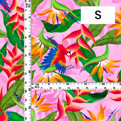 Hula Fabric / Tropical Bird / JKH-632-PI