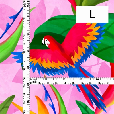 Hula Fabric / Tropical Bird / JKH-632-PI