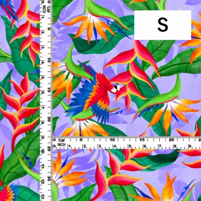 Hula Fabric / Tropical Bird / JKH-632-PU