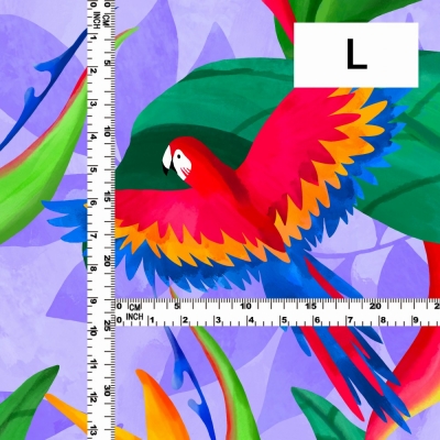 Hula Fabric / Tropical Bird / JKH-632-PU