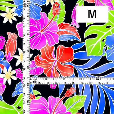 Hula Fabric / Hibiscus / JKH-636-BKBL