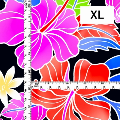 Hula Fabric / Hibiscus / JKH-636-BKBL