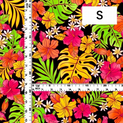 Hula Fabric / Hibiscus / JKH-636-BKOR
