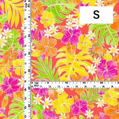 Hula Fabric / Hibiscus / JKH-636-OR