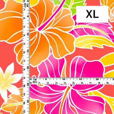 Hula Fabric / Hibiscus / JKH-636-OR