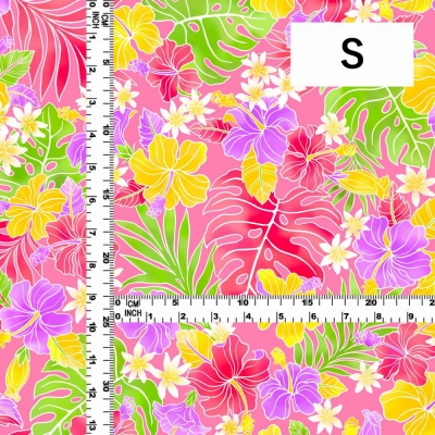 Hula Fabric / Hibiscus / JKH-636-PI