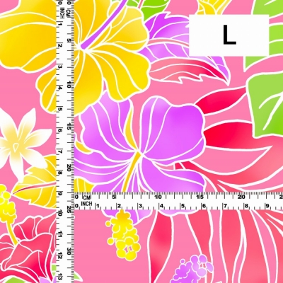 Hula Fabric / Hibiscus / JKH-636-PI