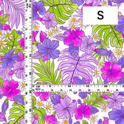 Hula Fabric / Hibiscus / JKH-636-WHPU
