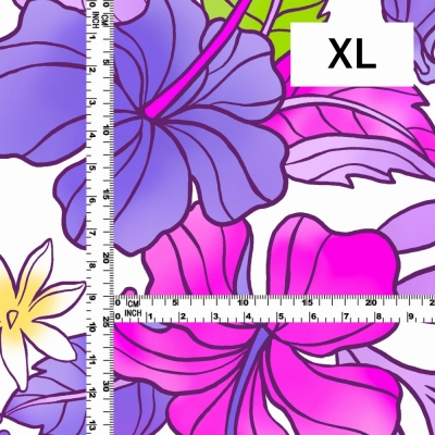 Hula Fabric / Hibiscus / JKH-636-WHPU