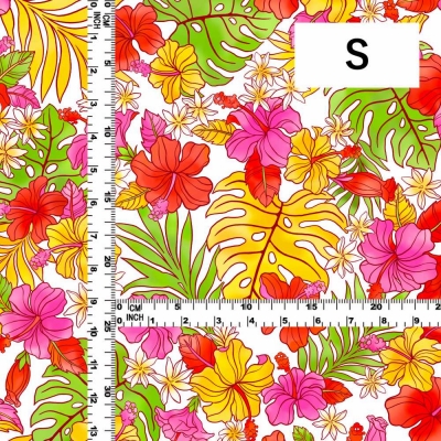 Hula Fabric / Hibiscus / JKH-636-WHRD