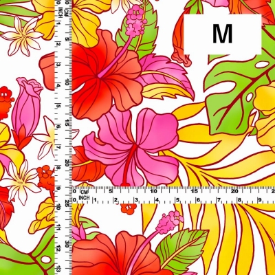 Hula Fabric / Hibiscus / JKH-636-WHRD