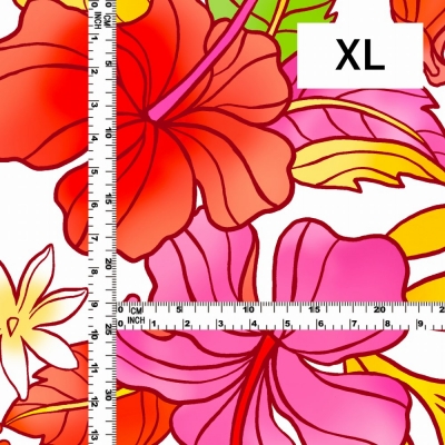Hula Fabric / Hibiscus / JKH-636-WHRD