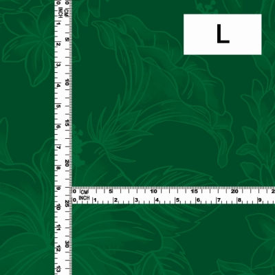 Hula Fabric / Hibiscus / JKH-638-GR