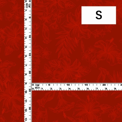 Hula Fabric / Hibiscus / JKH-638-RD