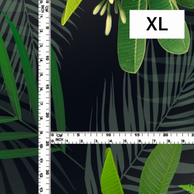 Hula Fabric / Plumeria / JKH-644-BK