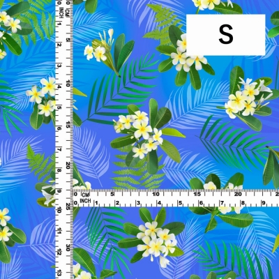 Hula Fabric / Plumeria / JKH-644-BL