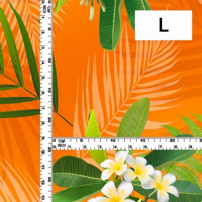 Hula Fabric / Plumeria / JKH-644-OR