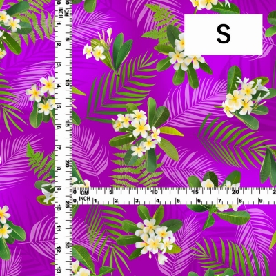 Hula Fabric / Plumeria / JKH-644-PU