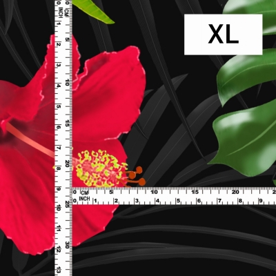 Hula Fabric / Hibiscus / JKH-646-BK