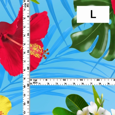 Hula Fabric / Hibiscus / JKH-646-LBL