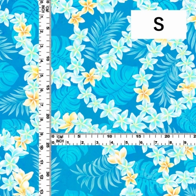 Hula Fabric / Plumeria Lei / JKH-648-LBL