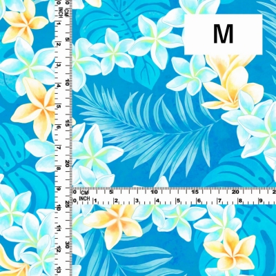 Hula Fabric / Plumeria Lei / JKH-648-LBL